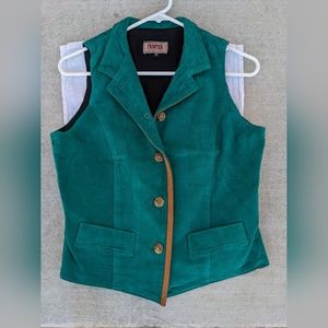 Phoenix USA Turquoise suede size M vest.